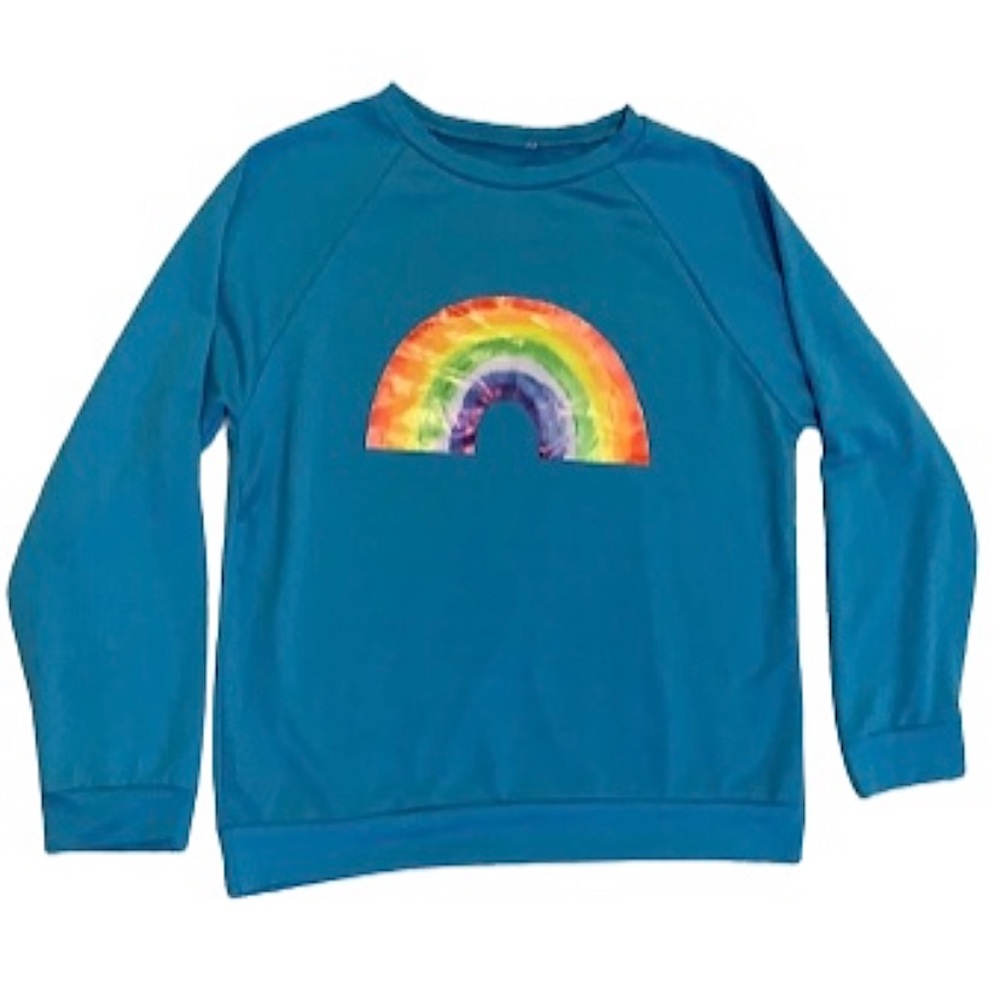 ❄️ Blue Rainbow sweatshirt size: L
